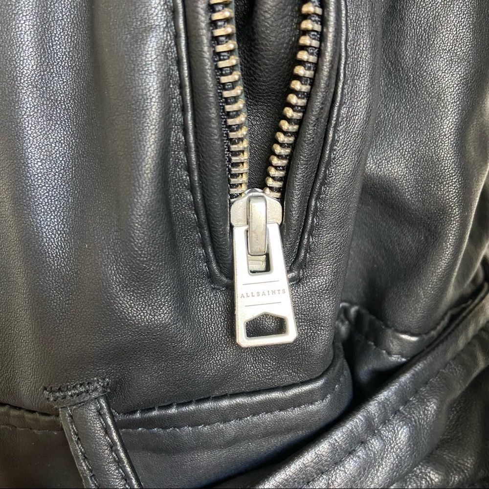 All Saints Men’s Leather Jacket - Picture 6 of 8